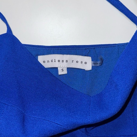 Endless Rose Women's Stretch Fabric Fitted Mini Dress Cobalt Blue Bodycon SZ S - Picture 8 of 8